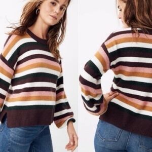 Madewell Striped Peyton Sweater Size XL